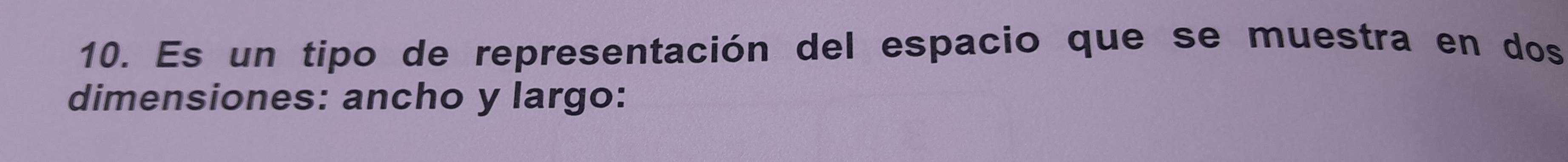 Es un tipo de representación del espacio que se muestra en dos 
dimensiones: ancho y largo: