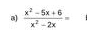  (x^2-5x+6)/x^2-2x =