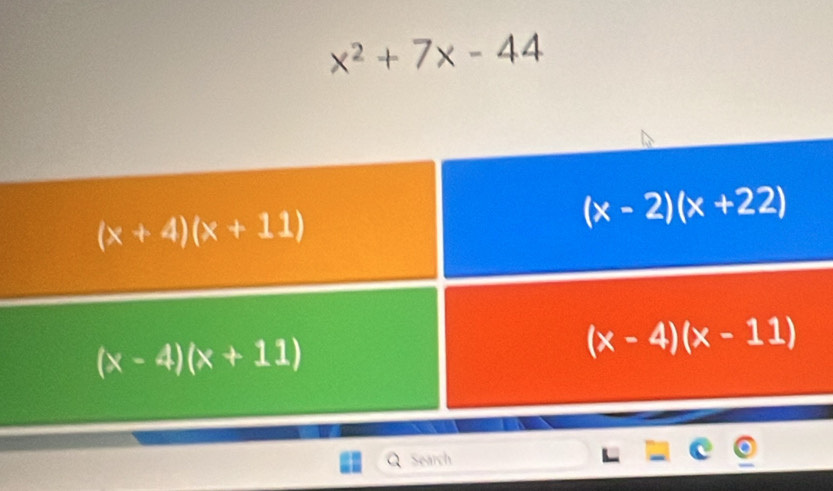 x^2+7x-44
Search