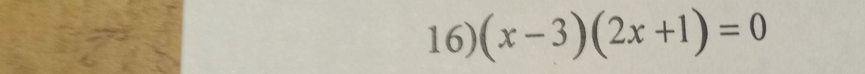 (x-3)(2x+1)=0