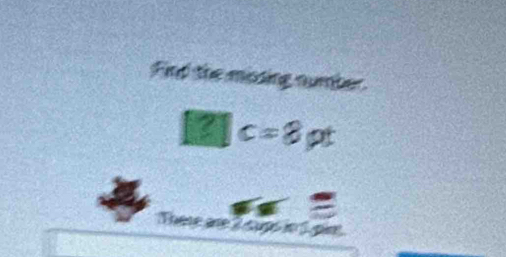 Find the mosing number
c=8pt
There are