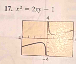 x^2=2xy-1