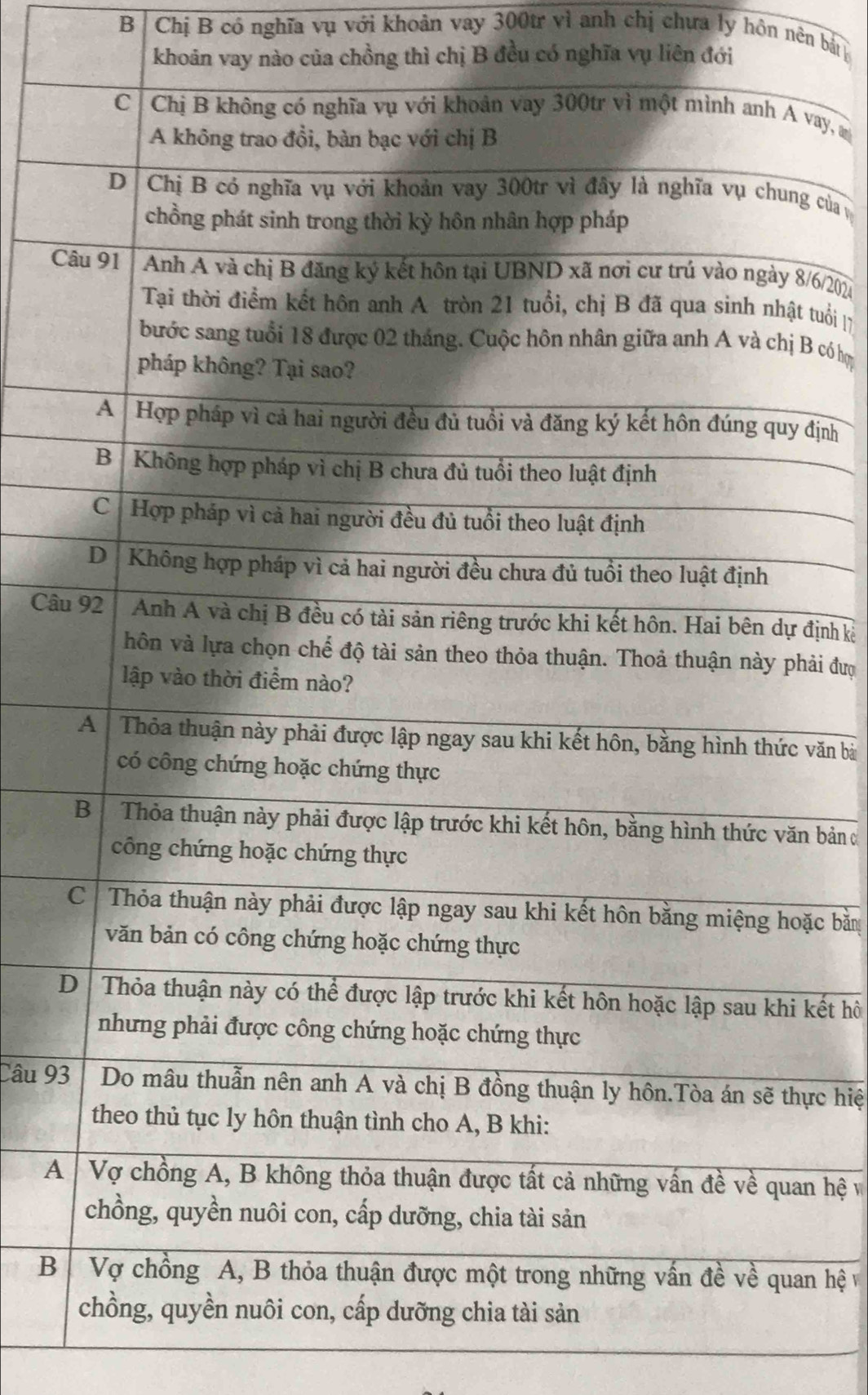 Chị B có nghĩa vụ với khoản vay 300tr vì anh chị chưa ly hôn nên bắt 
khoān vay nào của chồng thì chị B đều có nghĩa vụ liên đới 
vay, m 
g của v
C8/6/2024
t tuổi |7 
B có hợ 
định 
Câu định kỳ 
hải đượ 
văn bà 
n bản c 
ặc bằn 
D kết hồ 
Câu 93ực hiệ 
Aan hệ v 
Ban hệ v