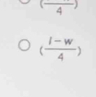 (frac 4)
( (l-w)/4 )