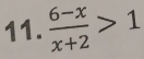  (6-x)/x+2 >1