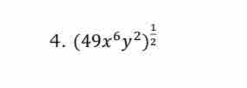 (49x^6y^2)^ 1/2 