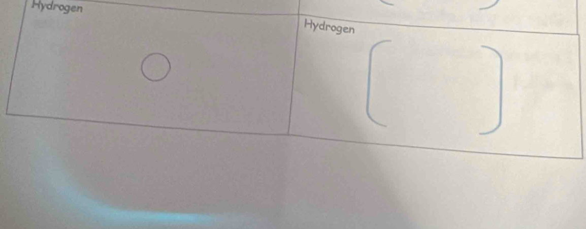 Hydrogen 
Hydrogen