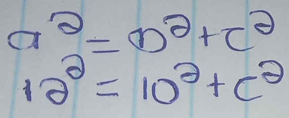 a^2=D^2+c^2
12^2=10^2+c^2