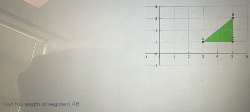 ind the length of segment AB