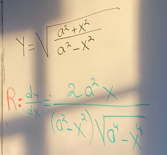 y=sqrt(frac a^2+x^2)a^2-x^2
P(x)=frac (d^(x)^2)=frac 2.)sqrt(a^2x)(a^2-x^2)sqrt(a^2-x^2)