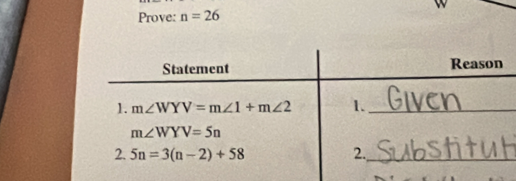 Prove: n=26