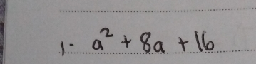 1- a^2+8a+16