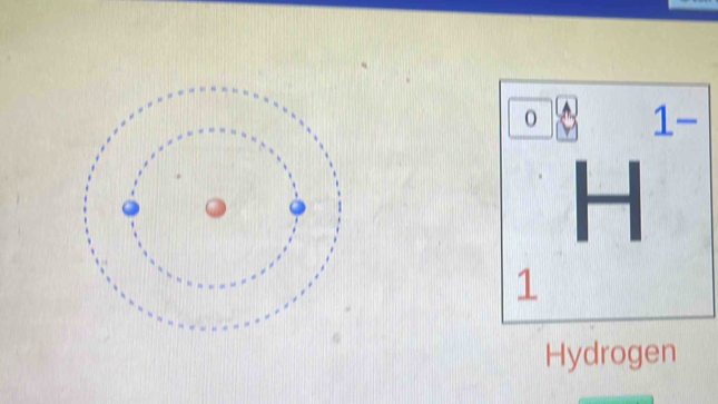 1 -
H
1
Hydrogen