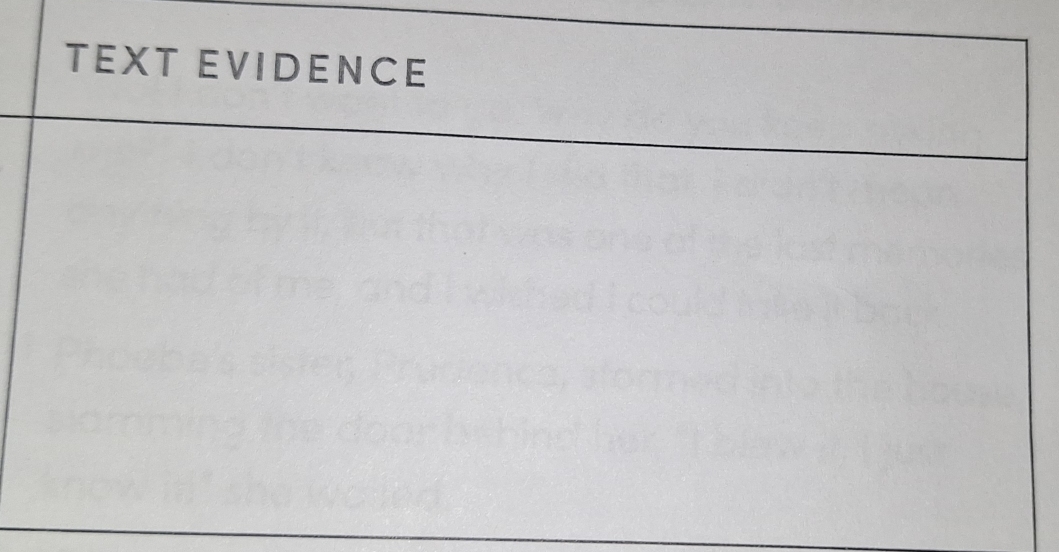 TEXT EVIDENCE