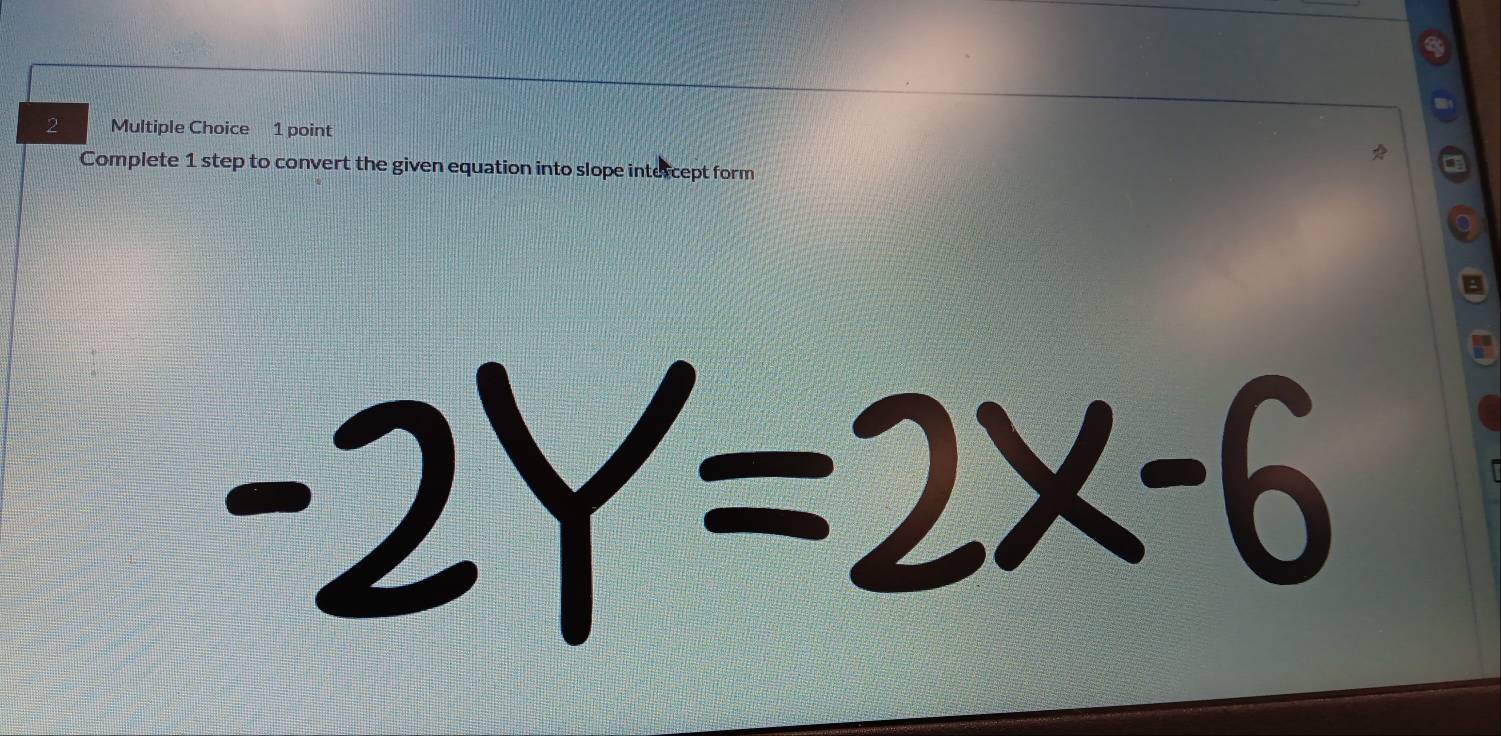 -2Y=2X-6