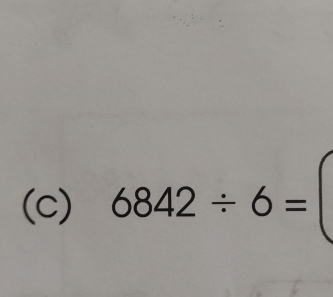 6842/ 6=