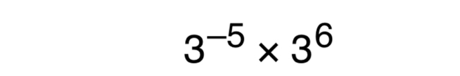 3^(-5)* 3^6