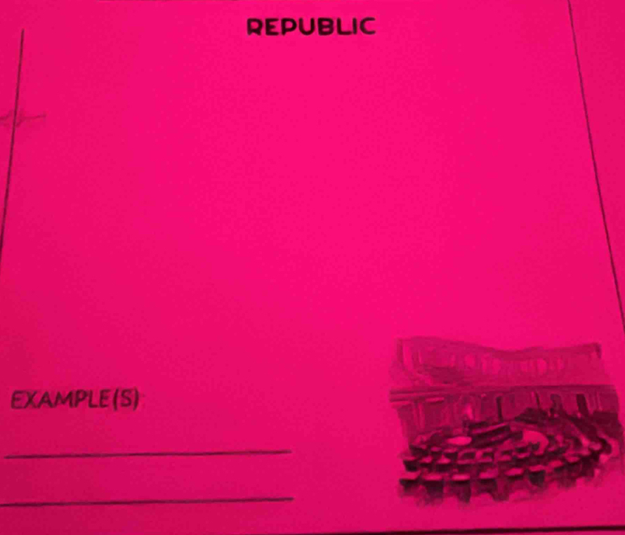 REPUBLIC 
EXAMPLE(S) 
_ 
_