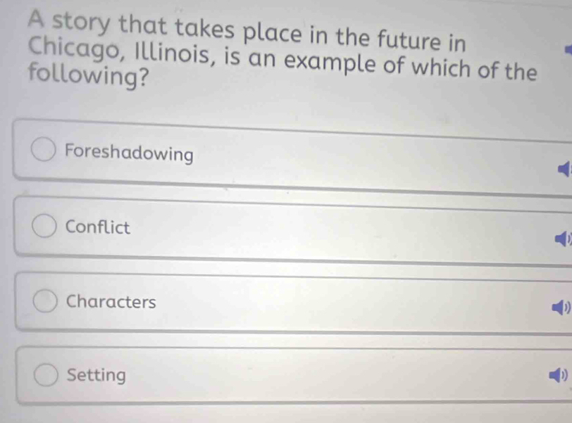 Solved: A story that takes place in the future in Chicago, Illinois, is ...