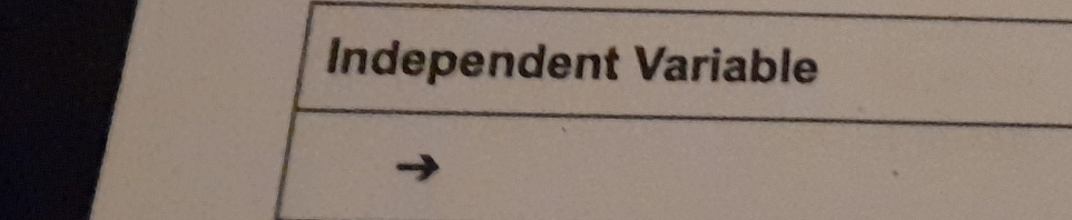 Independent Variable