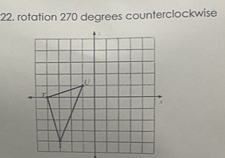 rotation 270 degrees counterclockwise