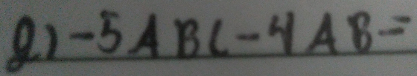 92 -5ABC-4AB=