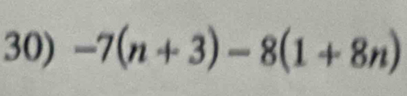 -7(n+3)-8(1+8n)