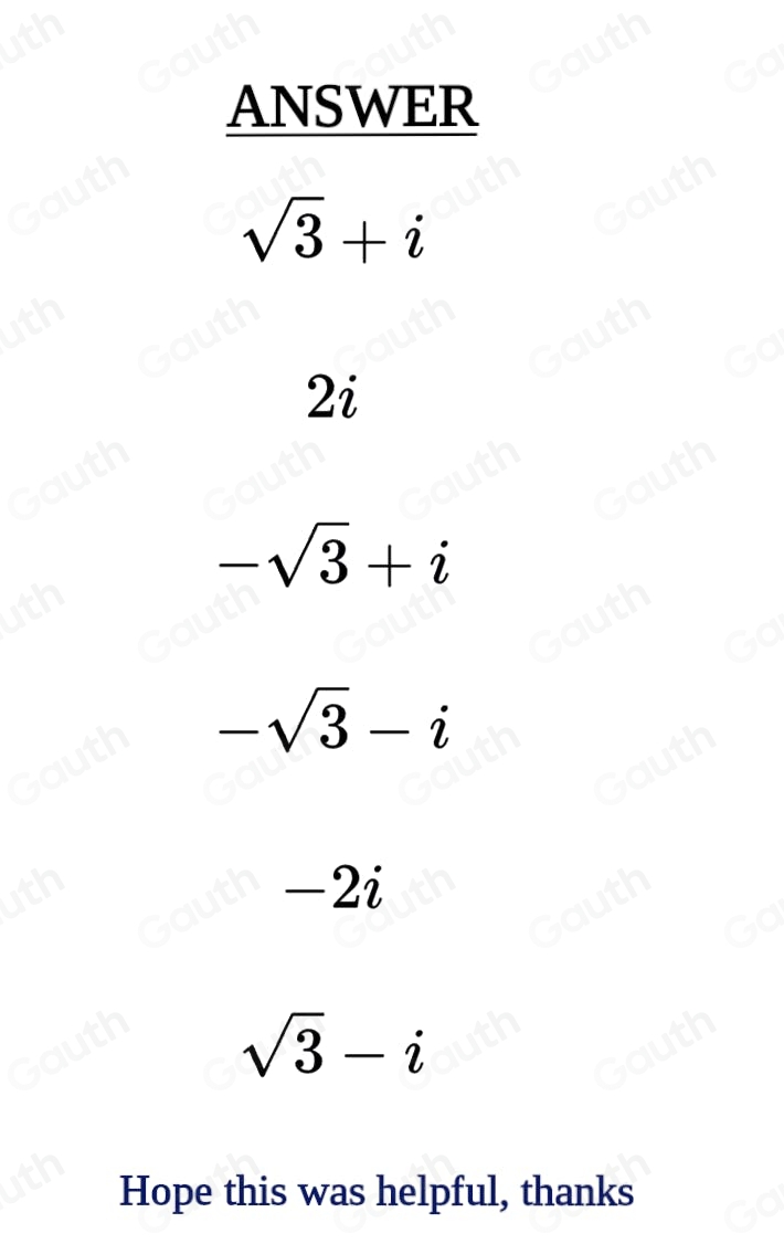 Solved: Find all the complex solutions of the equation. x^6+64=0 x= [Math]