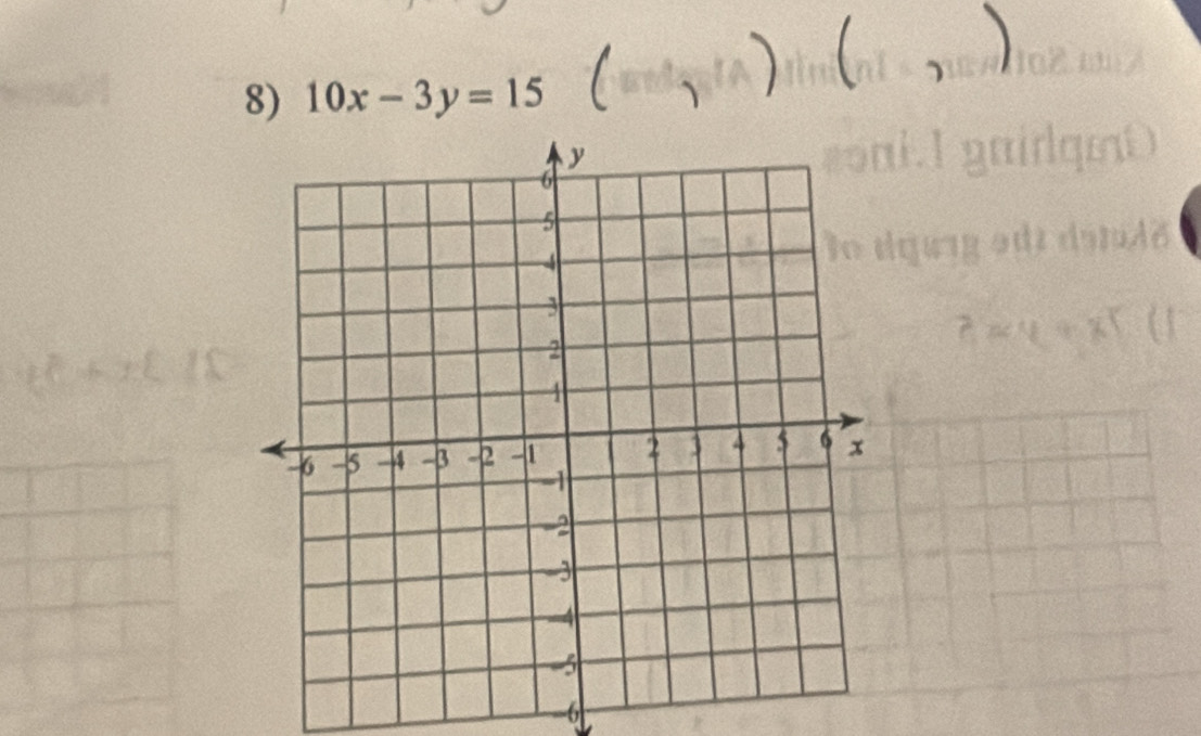 10x-3y=15
-6