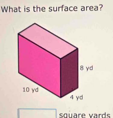 What is the surface area? 
sɑüare vards