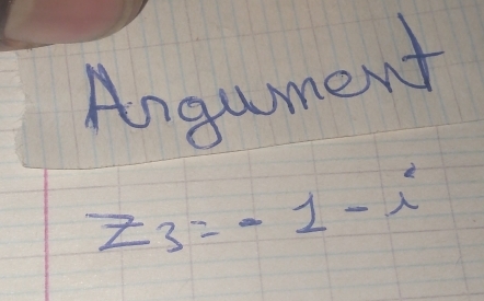 Angument
z_3=-1-i