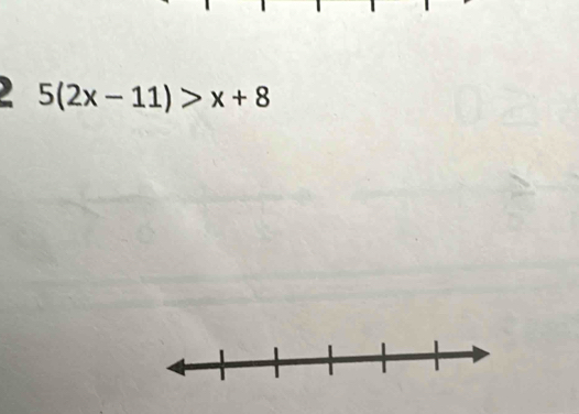 5(2x-11)>x+8