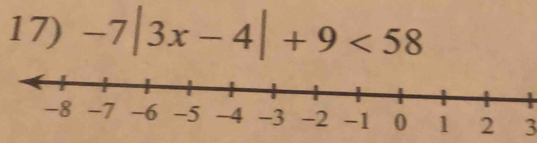 -7|3x-4|+9<58</tex> 
3