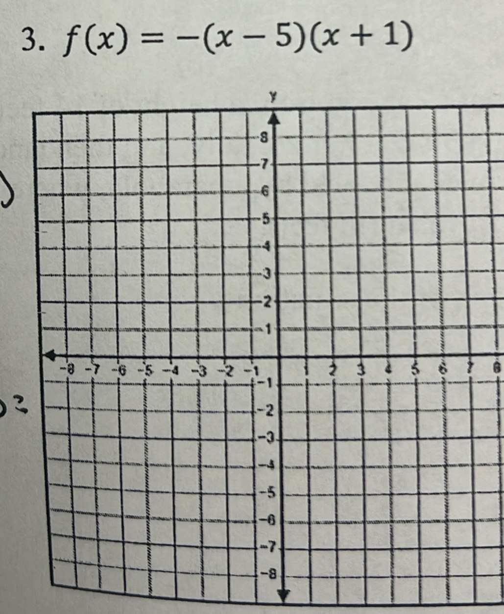 f(x)=-(x-5)(x+1)
B 
2