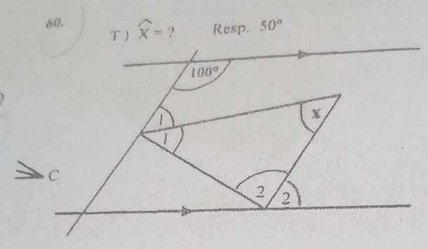 widehat x= Resp. 50°