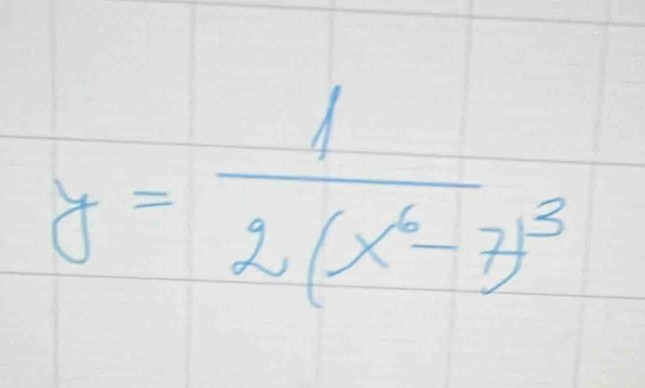 y=frac 12(x^6-7)^3