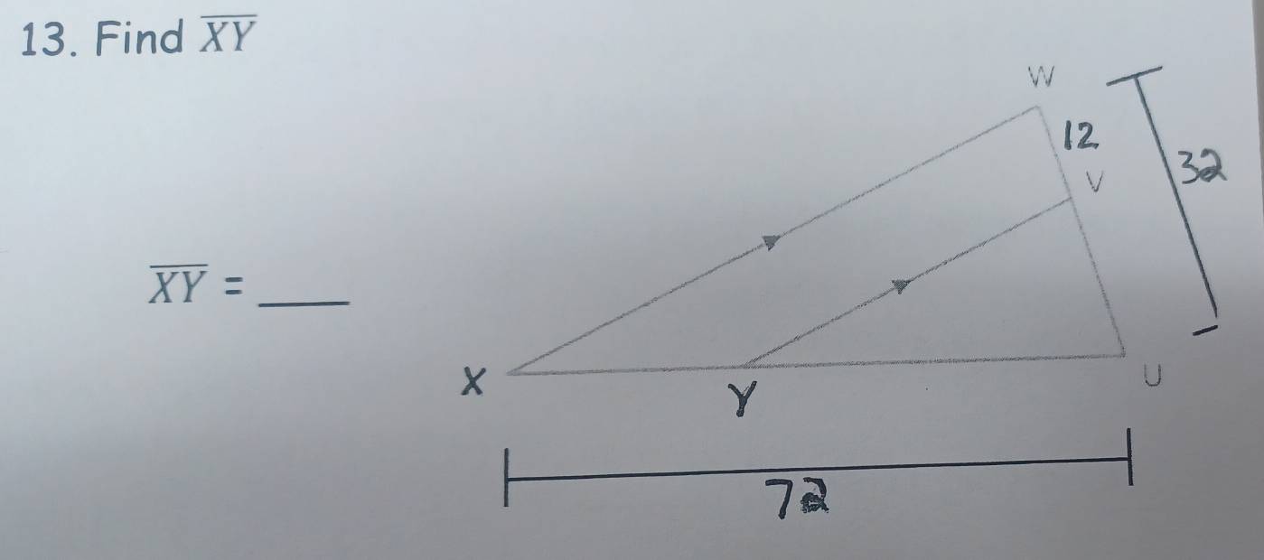 Find overline XY
_ overline XY=