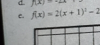 f(x)=-2x
e. f(x)=2(x+1)^2-2