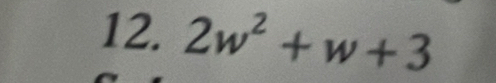 2w^2+w+3