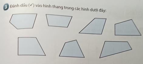 C0 Đánh dấu (√) vào hình thang trong các hình dưới đây: