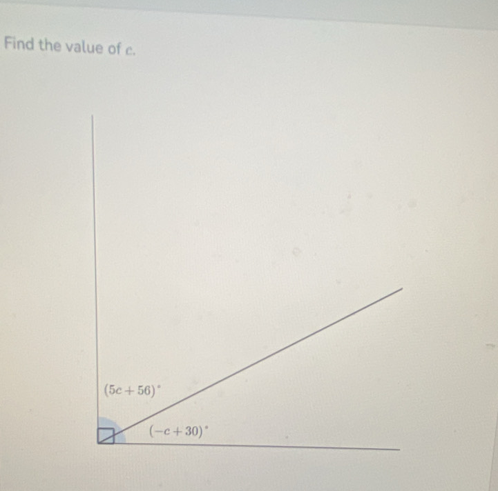 Find the value of c.