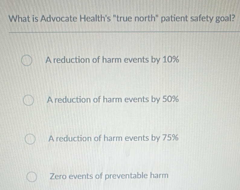 Solved: What is Advocate Health's 