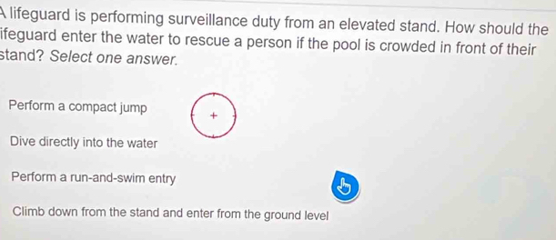 Solved: A lifeguard is performing surveillance duty from an elevated ...