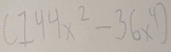 (144x^2-36x^4)