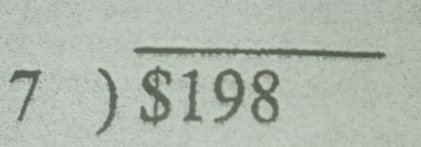 7)overline $198