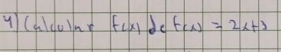 (adular f(x) de f(x)=2x+3