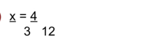 ^x=frac 4^(12)