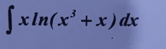 ∈t xln (x^3+x)dx