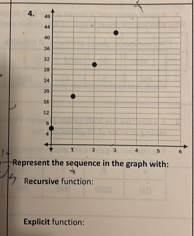 Repre 
Recursive function: 
Explicit function: