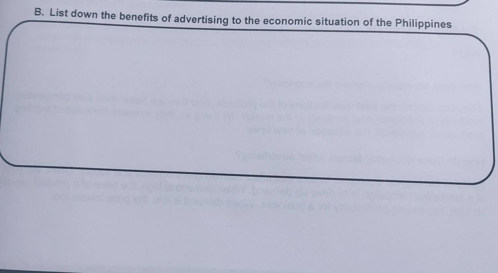 List down the benefits of advertising to the economic situation of the Philippines